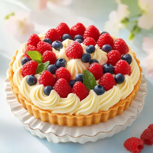 Vanilla Bean Berry Tart