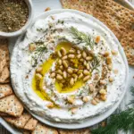 Whipped Labneh Dip with Za’atar & Pine Nuts