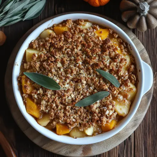 Maple Squash & Apple Crisp