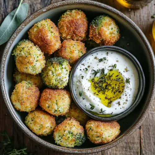 Crispy Baked Broccoli and Cheese Croquettes
