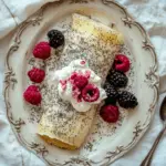 Poppy Seed Crêpes with Sweet Cream and Berries