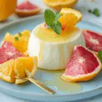 Vanilla Bean Panna Cotta with Citrus & Mint