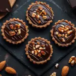 Mini Chocolate Ganache Nut Tarts 3 Mini Chocolate Ganache Nut Tarts
