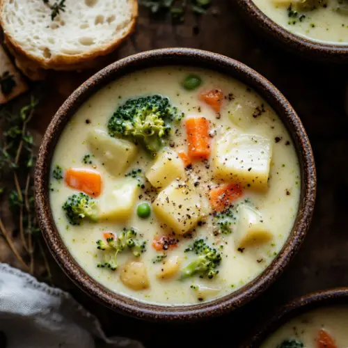 Creamy Broccoli and Vegetable Soup