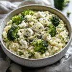 Crozets Risotto with Broccoli and Goat Cheese