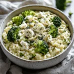 Crozets Risotto with Broccoli and Goat Cheese