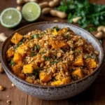 Roasted Butternut Squash Peanut Salad