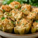 Crispy Garlic Parmesan Artichoke Hearts