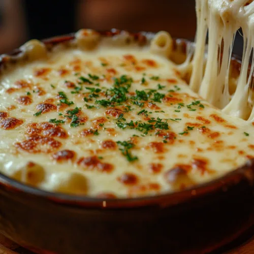 Baked Three-Cheese White Macaroni