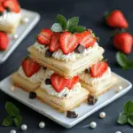 Strawberry Cream Cookie Stacks