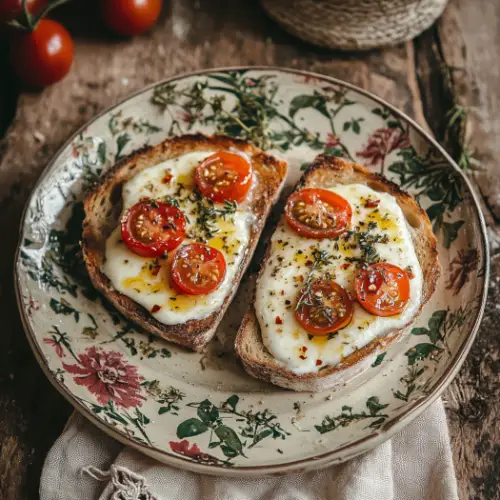 Tomato Mozzarella Toasts