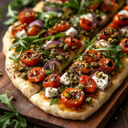 Mediterranean Roasted Tomato and Feta Sandwich