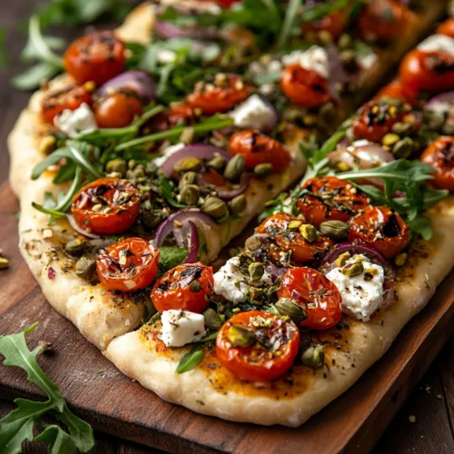 Mediterranean Roasted Tomato and Feta Sandwich