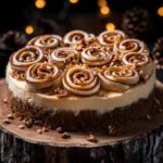 Cinnamon Roll Cheesecake with Pecan Crumble