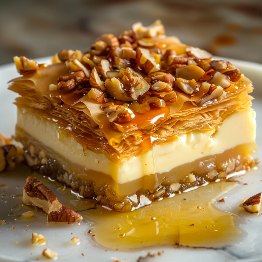 Baklava Cheesecake Bars