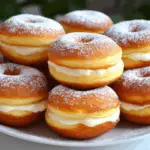 Vanilla Custard Cream Doughnuts
