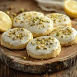 Lemon Pistachio Shortbread Cookies