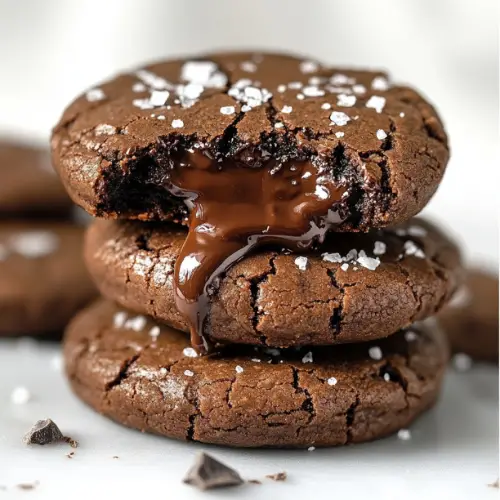 Fudgy Chocolate Lava Cookies