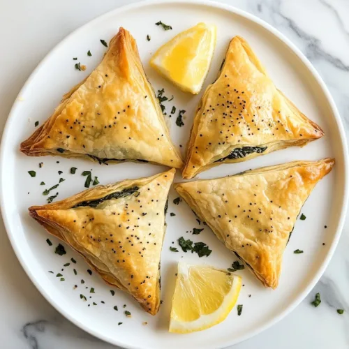 Spinach and Cheese Fatayer (Middle Eastern Savory Pies)