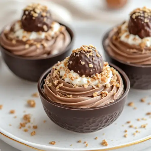 Chocolate Hazelnut Mousse Bowls