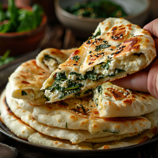Spinach and Feta Gözleme
