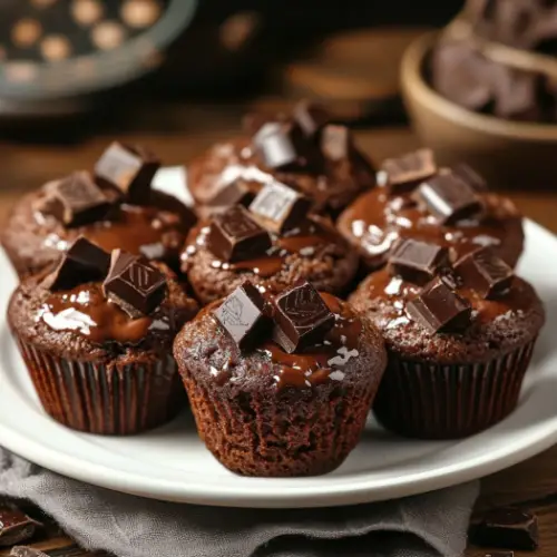 Double Chocolate Chunk Muffins