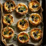 Mini Savory Olive Cheese Tarts