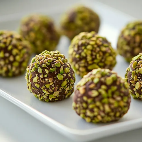 Pistachio Chocolate Truffles