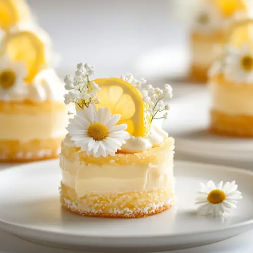 Lemon Charlotte with Ladyfingers and Cream