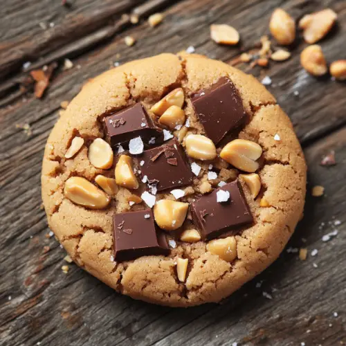 Salted Peanut Butter Chocolate Chunk Cookies