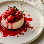 Strawberry Cheesecake with Fresh Compote