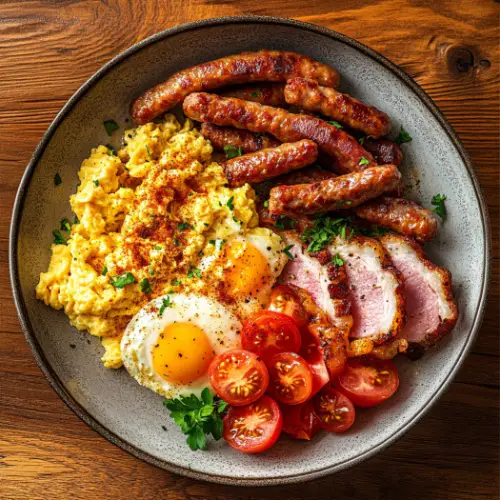 Hearty Country Breakfast Plate