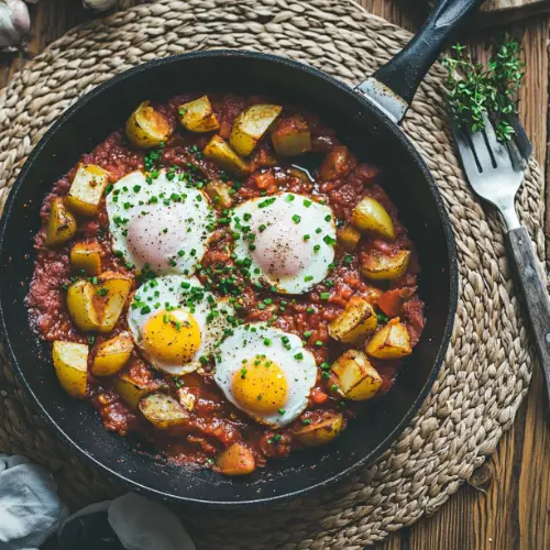 Classic Shakshuka with Potatoes