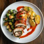 Bacon-Wrapped Stuffed Chicken Roulade with Spinach & Cheese 3 Bacon-Wrapped Stuffed Chicken Roulade with Spinach & Cheese