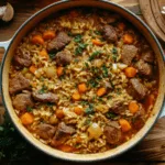 Uzbek Plov (Beef and Carrot Pilaf)