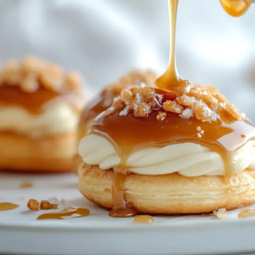 Salted Caramel Cream Éclairs