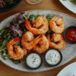 Crispy Breaded Shrimp with Dipping Sauces