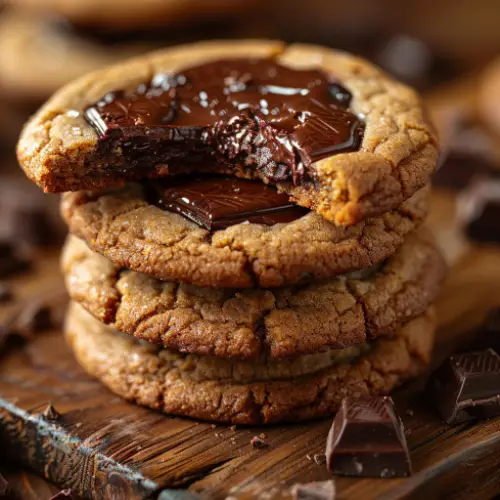 Stuffed Peanut Butter Chocolate Cookies