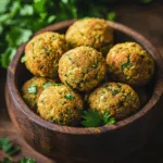 Baked Herb Chickpea Falafel Balls