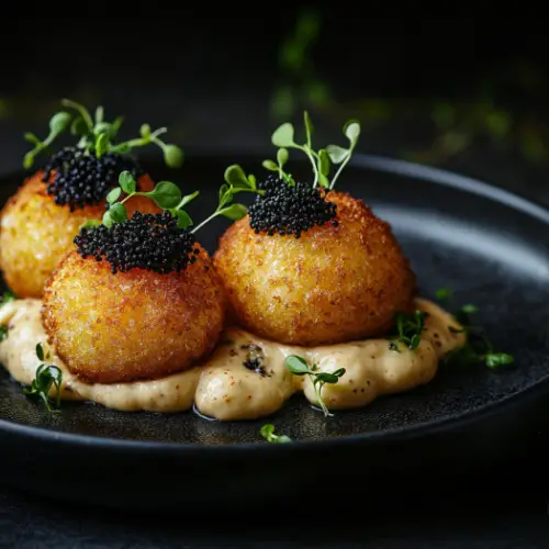 Truffle Arancini with Spicy Aioli