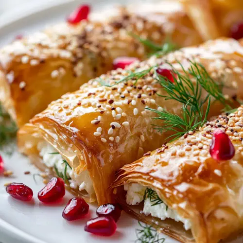 Crispy Feta & Herb Phyllo Parcels