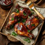 Sticky BBQ Baked Chicken Leg Quarters 3 Sticky BBQ Baked Chicken Leg Quarters