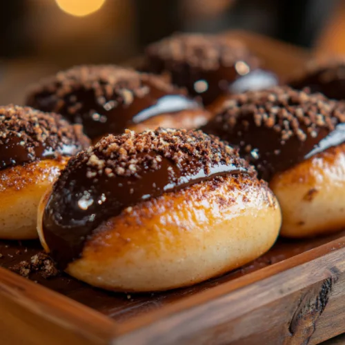 Chocolate Glazed Éclair Buns