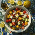 Classic Greek Village Salad (Horiatiki) 2 Classic Greek Village Salad (Horiatiki)
