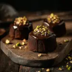 Mini Pistachio Chocolate Lava Cakes