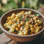 Roasted Cauliflower with Chickpeas and Toasted Almonds 3 Roasted Cauliflower with Chickpeas and Toasted Almonds