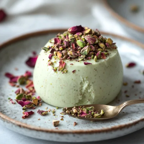 Creamy Pistachio Panna Cotta