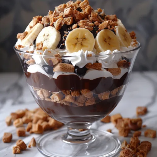 Chocolate Banana Toffee Trifle