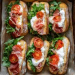 Prosciutto & Burrata Ciabatta Sandwiches