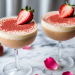 Strawberry Rose Tiramisu in Glasses 3 Strawberry Rose Tiramisu in Glasses